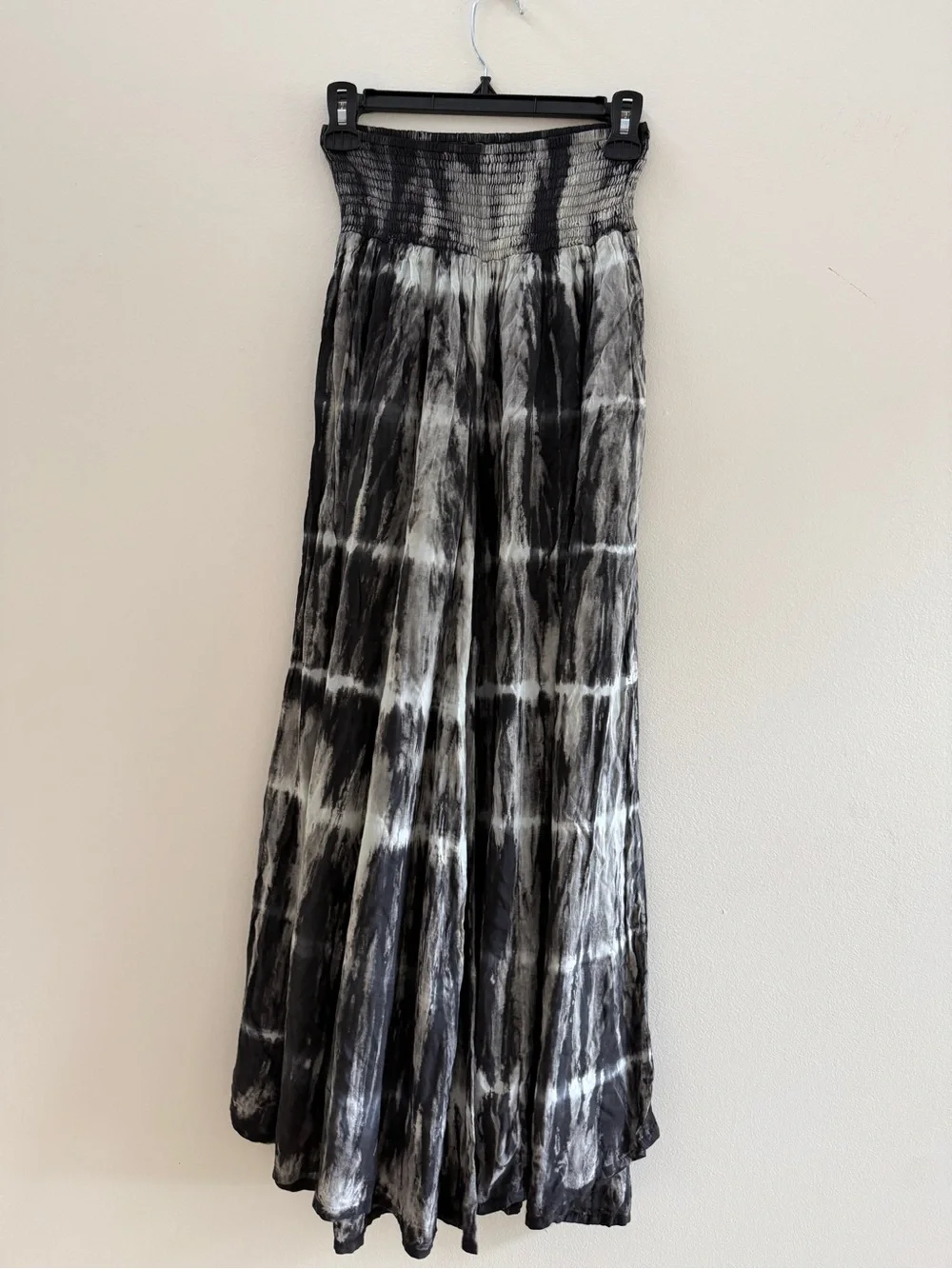 STYLEPARK1 Tie-Dye Tunic Top and Wide Leg Smocked Waist Pants One Size